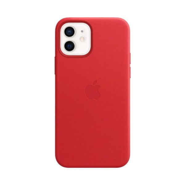 Apple iPhone 12 en 12 Pro Back Cover met MagSafe Leer RED - vergelijk en bespaar - Vergelijk365
