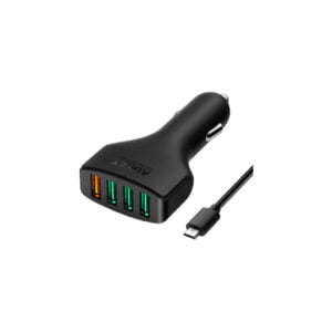 Aukey Autolader 4 USB 3.0 Quick Charge 2A Zwart - vergelijk en bespaar - Vergelijk365