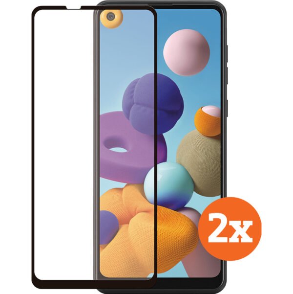 Azuri Curved Tempered Glass Samsung Galaxy A21s Screenprotector Duo Pack - vergelijk en bespaar - Vergelijk365