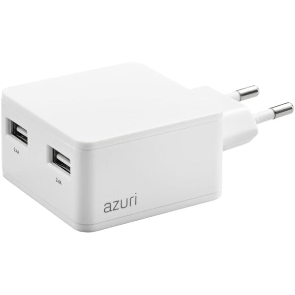 Azuri Oplader zonder Kabel 2 Usb Poorten 12W Wit - vergelijk en bespaar - Vergelijk365