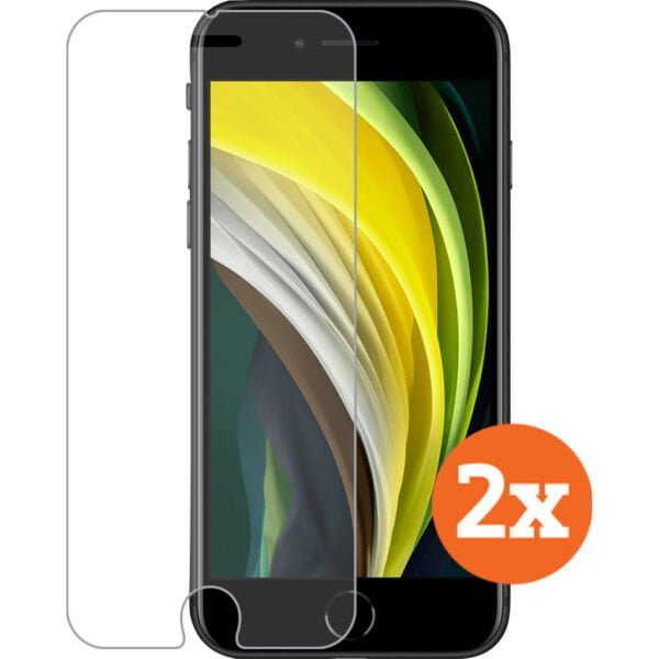 Azuri Rinox Case Friendly Apple iPhone SE 2 / 8 / 7 / 6 / 6s Screenprotector Glas Duo Pack - vergelijk en bespaar - Vergelijk365