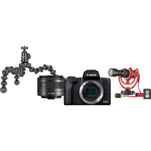 Canon EOS M50 Mark II Zwart Vlogger Kit - vergelijk en bespaar - Vergelijk365