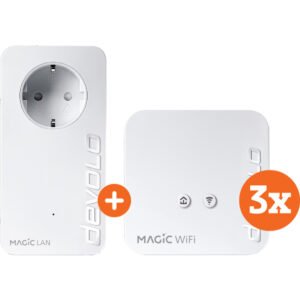 Devolo Magic 1 WiFi mini Multiroom Kit + Uitbreiding (NL) - vergelijk en bespaar - Vergelijk365
