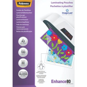 Fellowes Lamineerhoezen Enhance 80 mic A3 (100 stuks) - vergelijk en bespaar - Vergelijk365