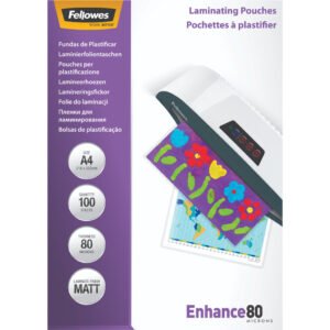Fellowes Lamineerhoezen Enhance Mat 80 mic A4 (100 Stuks) - vergelijk en bespaar - Vergelijk365