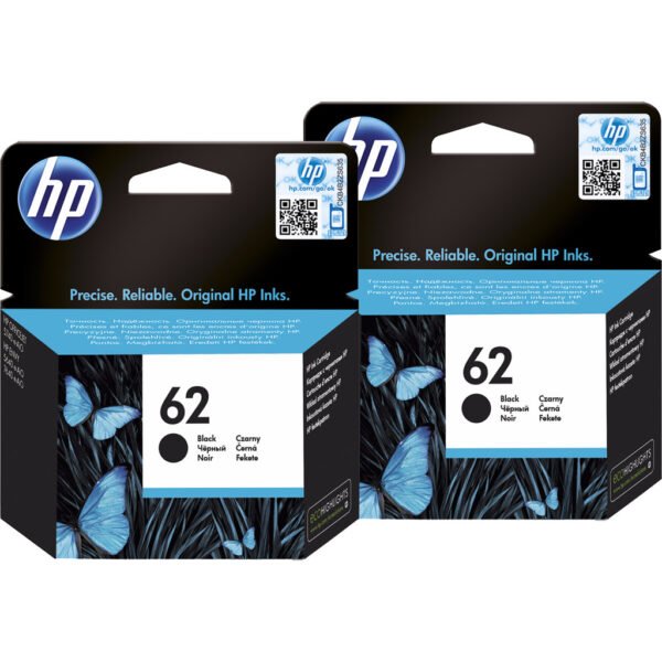 HP 62 Cartridges Zwart Duo Pack - vergelijk en bespaar - Vergelijk365