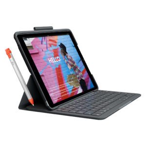 Logitech Slim Folio Apple iPad (2020)/(2019) Toetsenbord Hoes QWERTY + Pencil - vergelijk en bespaar - Vergelijk365