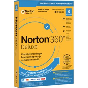Norton 360 Deluxe 2020 | 3 Apparaten | 1 Jaar | 25GB | Windows/MAC/Android/iOS - vergelijk en bespaar - Vergelijk365