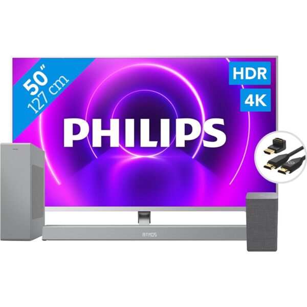Philips 50PUS8505 + Soundbar + Wifi speaker + HDMI kabel - vergelijk en bespaar - Vergelijk365