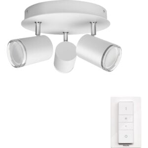 Philips Hue Adore badkameropbouwspot White Ambiance 3-lichts Wit - rond - vergelijk en bespaar - Vergelijk365