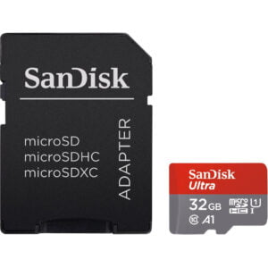 SanDisk MicroSDHC Ultra 32GB 120 MB/s CL10 A1 UHS-1 + SD Ada - vergelijk en bespaar - Vergelijk365