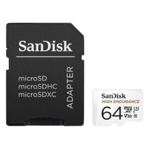 Sandisk Micro SDXC High Endurance 64GB 100MB/s + Adapter - vergelijk en bespaar - Vergelijk365