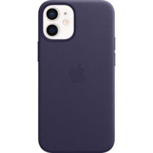 Apple iPhone 12 mini Back Cover met MagSafe Leer Donkerviolet - vergelijk en bespaar - Vergelijk365