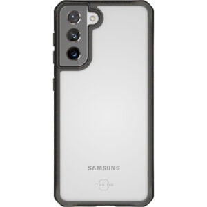 ITSkins FeroniaBio Pure Samsung Galaxy S21 Plus Back Cover Transparant / Zwart - vergelijk en bespaar - Vergelijk365