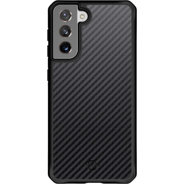 ITSkins Hybrid Carbon Samsung Galaxy S21 Plus Back Cover Zwart - vergelijk en bespaar - Vergelijk365