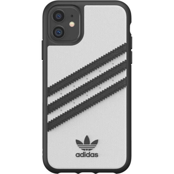 Adidas Apple iPhone 11 Back Cover Leer Wit/Zwart - vergelijk en bespaar - Vergelijk365