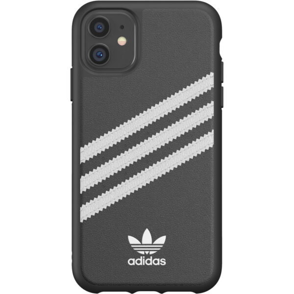 Adidas Apple iPhone 11 Back Cover Leer Zwart/Wit - vergelijk en bespaar - Vergelijk365