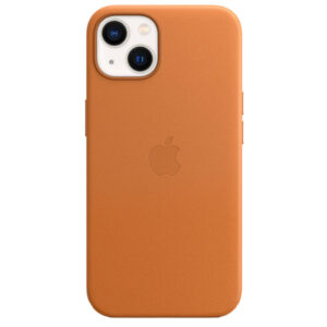 Apple iPhone 13 Back Cover met MagSafe Leer Goudbruin - vergelijk en bespaar - Vergelijk365