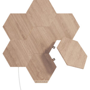 Nanoleaf Elements Wood Look Hexagons Starter Kit 13-Pack - vergelijk en bespaar - Vergelijk365