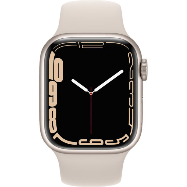 Apple Watch Series 7 41mm Witgoud Aluminium Crème Sportband - vergelijk en bespaar - Vergelijk365
