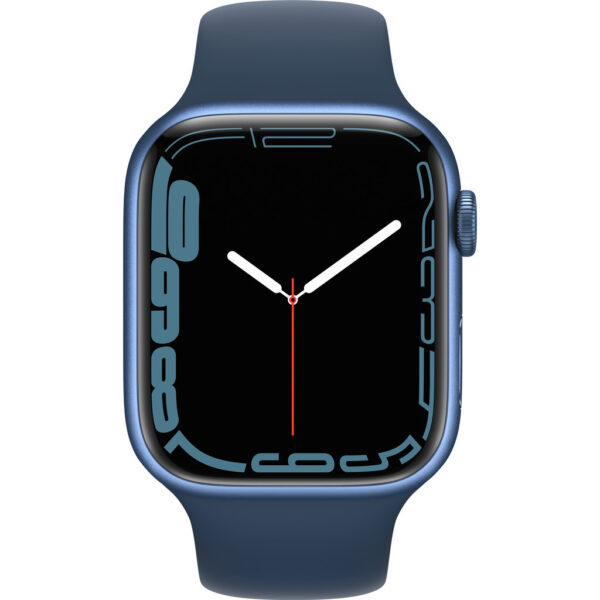 Apple Watch Series 7 45mm Blauw Aluminium Blauwe Sportband - vergelijk en bespaar - Vergelijk365