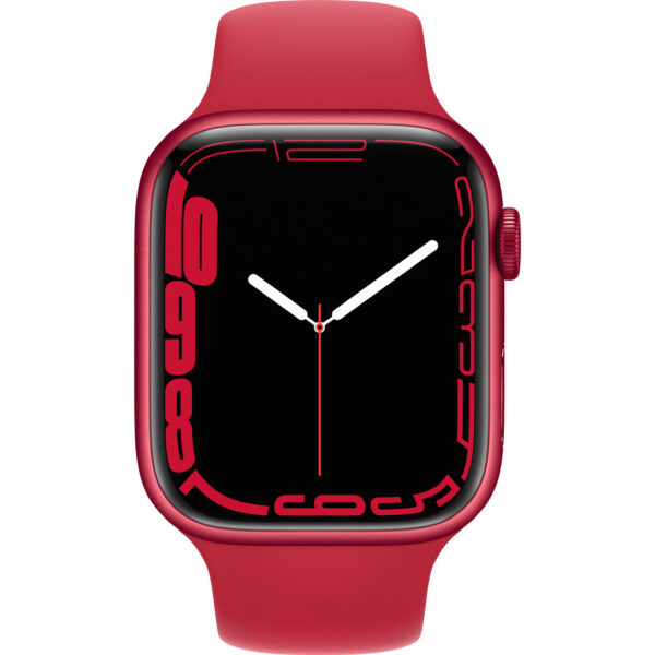 Apple Watch Series 7 45mm RED Aluminium RED Sportband - vergelijk en bespaar - Vergelijk365