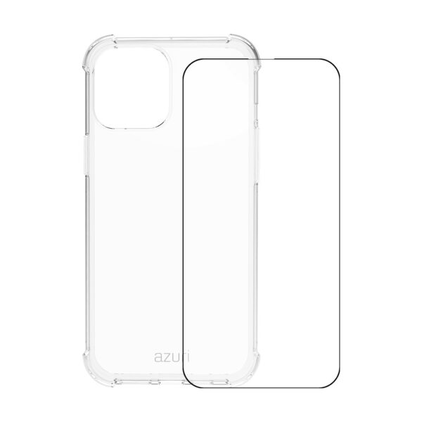 Azuri TPU Apple iPhone 13 mini Back Cover Transparant + Azuri Screenprotector - vergelijk en bespaar - Vergelijk365