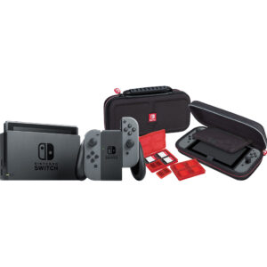 Nintendo Switch Grijs + Bigben Nintendo Switch Travel Case Zwart - vergelijk en bespaar - Vergelijk365