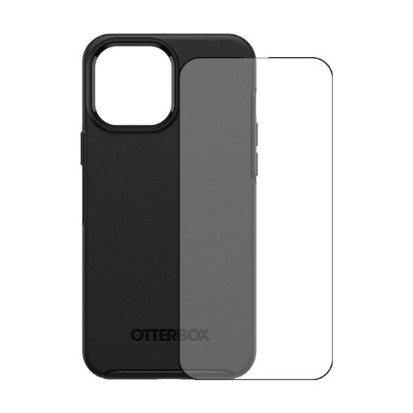 Otterbox Symmetry Apple iPhone 13 Pro Max Back Cover Zwart + Azuri Screenprotector - vergelijk en bespaar - Vergelijk365
