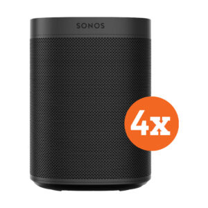 Sonos One SL Zwart 4-pack - vergelijk en bespaar - Vergelijk365