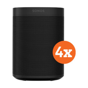 Sonos One Zwart 4-pack - vergelijk en bespaar - Vergelijk365