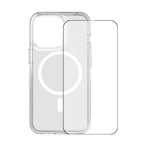 Tech21 Evo Clear Apple iPhone 13 Pro Back Cover MagSafe Transparant+ Azuri Screenprotector - vergelijk en bespaar - Vergelijk365