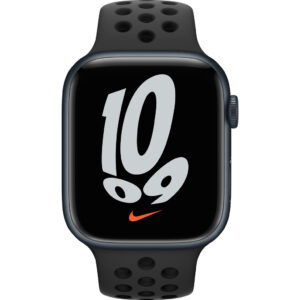 Apple Watch Nike Series 7 4G 45mm Middernacht Aluminium Zwarte Sportband - vergelijk en bespaar - Vergelijk365