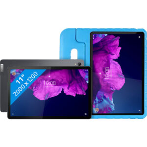Lenovo Tab P11 Plus 128GB Wifi Grijs + Just in Case Kids Cover Blauw - vergelijk en bespaar - Vergelijk365