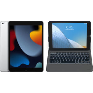 Apple iPad (2021) 10.2 inch 256GB Wifi Zilver + ZAGG Toetsenbord Hoes QWERTY Zwart - vergelijk en bespaar - Vergelijk365