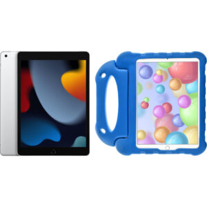 Apple iPad (2021) 10.2 inch 64GB Wifi Zilver + Just in Case Kinderhoes Blauw - vergelijk en bespaar - Vergelijk365