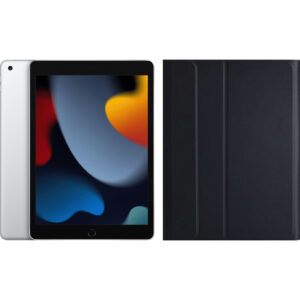 Apple iPad (2021) 10.2 inch 64GB Wifi Zilver + Just in Case Toetsenbord Hoes QWERTY Zwart - vergelijk en bespaar - Vergelijk365