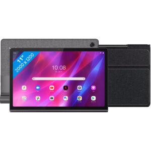 Lenovo Yoga Tab 11 128GB Wifi Grijs + Just in Case Smart Tri-Fold Book Case Zwart - vergelijk en bespaar - Vergelijk365