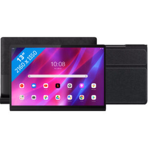 Lenovo Yoga Tab 13 128GB Wifi Zwart + Just in Case Smart Tri-Fold Book Case Zwart - vergelijk en bespaar - Vergelijk365