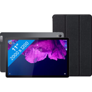 Lenovo Tab P11 128GB Wifi + 4G Grijs + Just in Case Smart Tri-Fold Book Case Zwart - vergelijk en bespaar - Vergelijk365