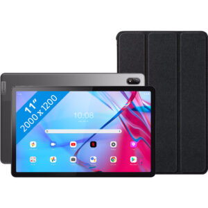 Lenovo Tab P11 Plus 128GB Wifi + 5G Grijs + Just in Case Smart Tri-Fold Book Case Zwart - vergelijk en bespaar - Vergelijk365