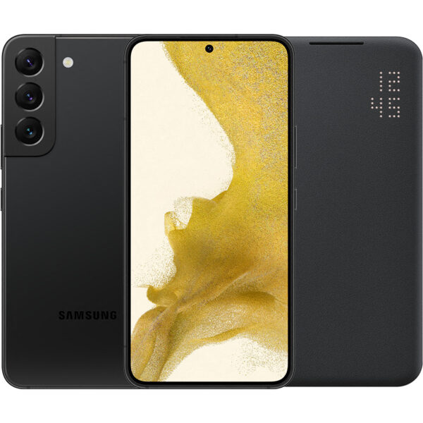 Samsung Galaxy S22 Plus 128GB Zwart 5G + Samsung Smart Led View Cover Zwart - vergelijk en bespaar - Vergelijk365