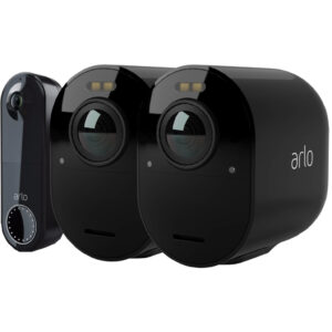 Arlo Ultra 2 4K Zwart 2-Pack + Arlo Wire Free Video Doorbell - vergelijk en bespaar - Vergelijk365