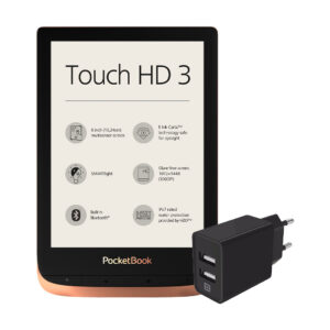 PocketBook Touch HD 3 + XtremeMac Oplader met 2 Usb A Poorten 12W Zwart - vergelijk en bespaar - Vergelijk365