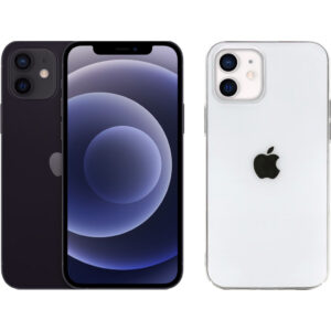 Apple iPhone 12 64GB Zwart + BlueBuilt Soft Case Back Cover Transparant - vergelijk en bespaar - Vergelijk365