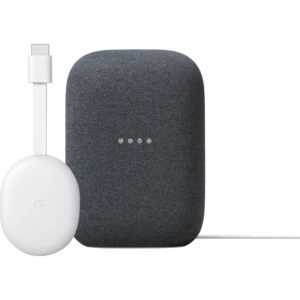 Google Chromecast 4K met Google TV + Google Nest Audio Charcoal - vergelijk en bespaar - Vergelijk365