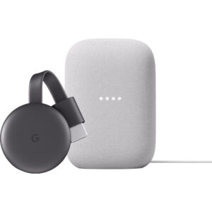 Google Chromecast V3 + Google Nest Audio Chalk - vergelijk en bespaar - Vergelijk365