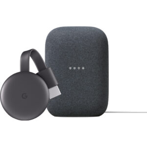 Google Chromecast V3 + Google Nest Audio Charcoal - vergelijk en bespaar - Vergelijk365
