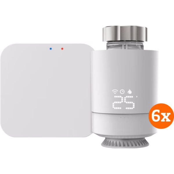 Hama Slimme Thermostaat startpakket + 6 radiatorknoppen - vergelijk en bespaar - Vergelijk365