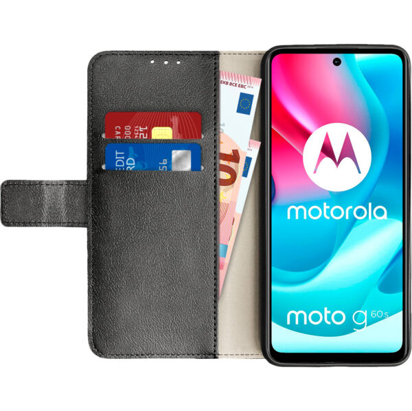 Just in Case Wallet Motorola Moto G60s Book Case Zwart - vergelijk en bespaar - Vergelijk365